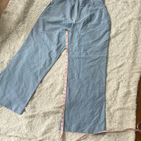 Love Bonito Women's Light Blue Wide-Leg Pants - Picture 12 of 15